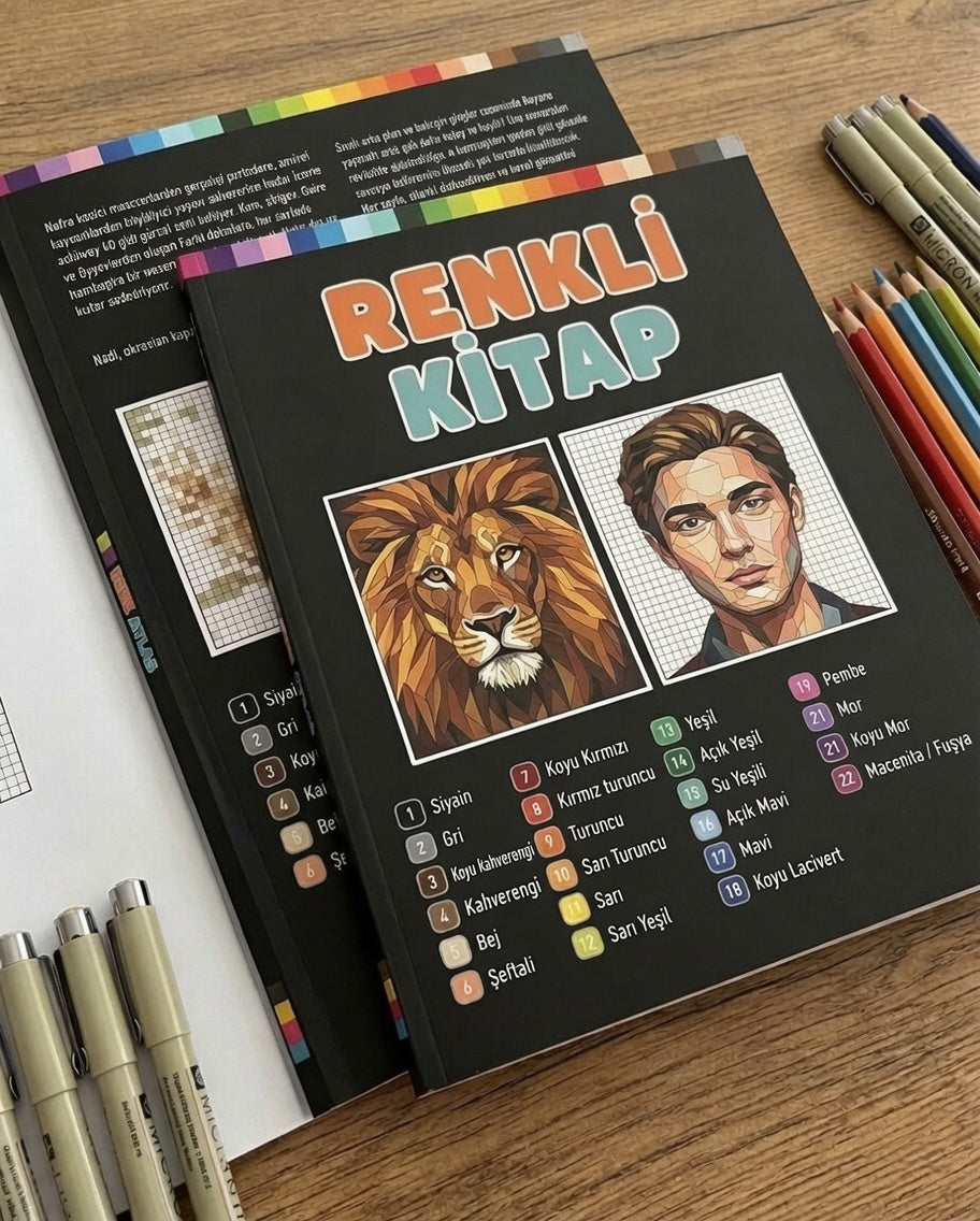 RenkliKitap™ Mozaik Pixel Boyama Kitabı